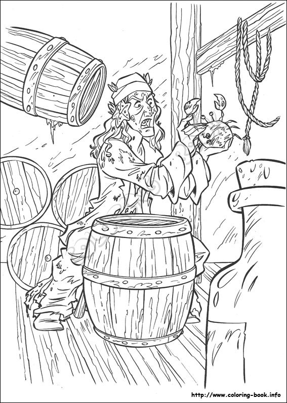 Pirates of the Caribbean coloring picture